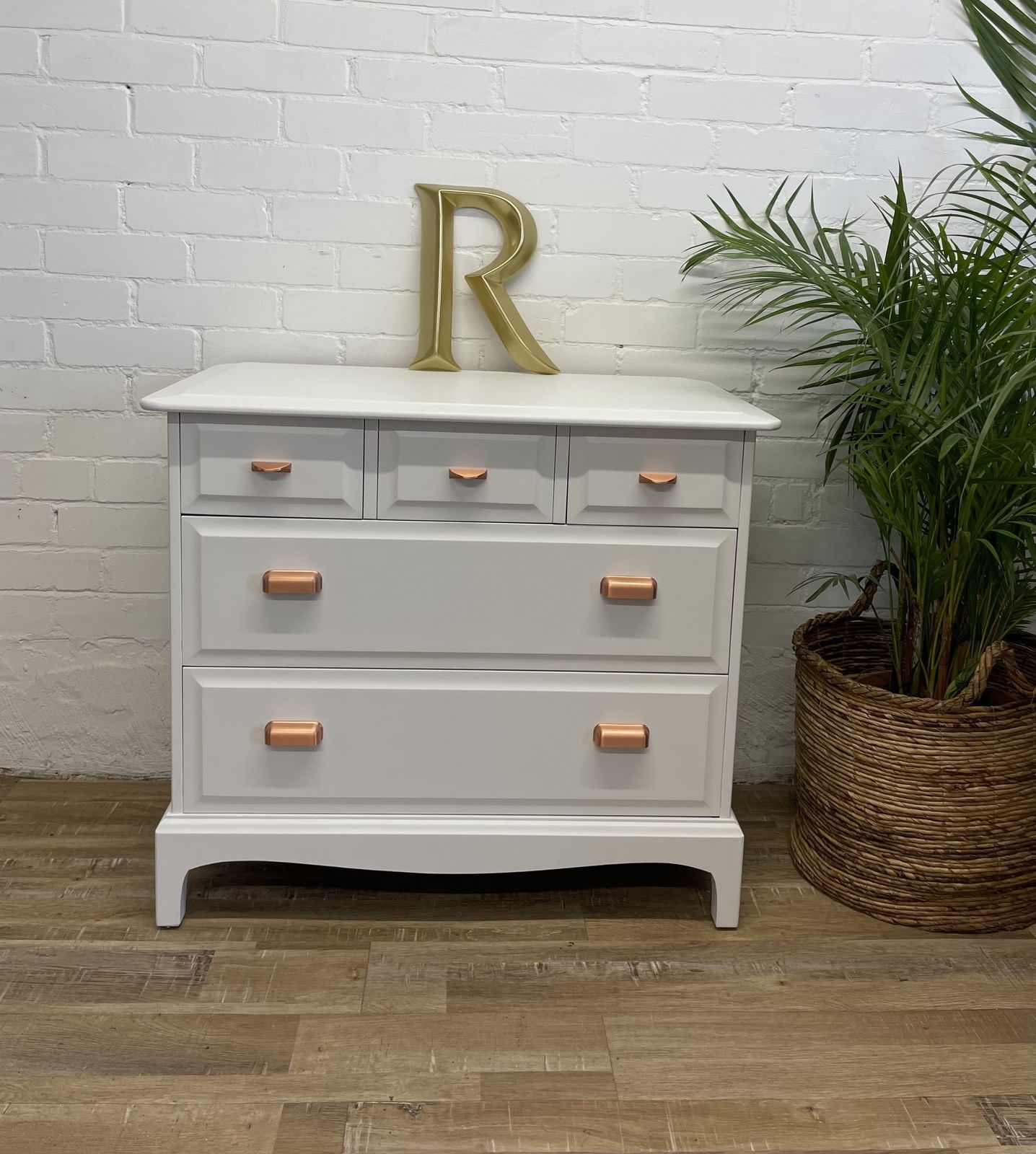 Stag Minstrel 3 Over 2 Chest Of Drawers Painted White