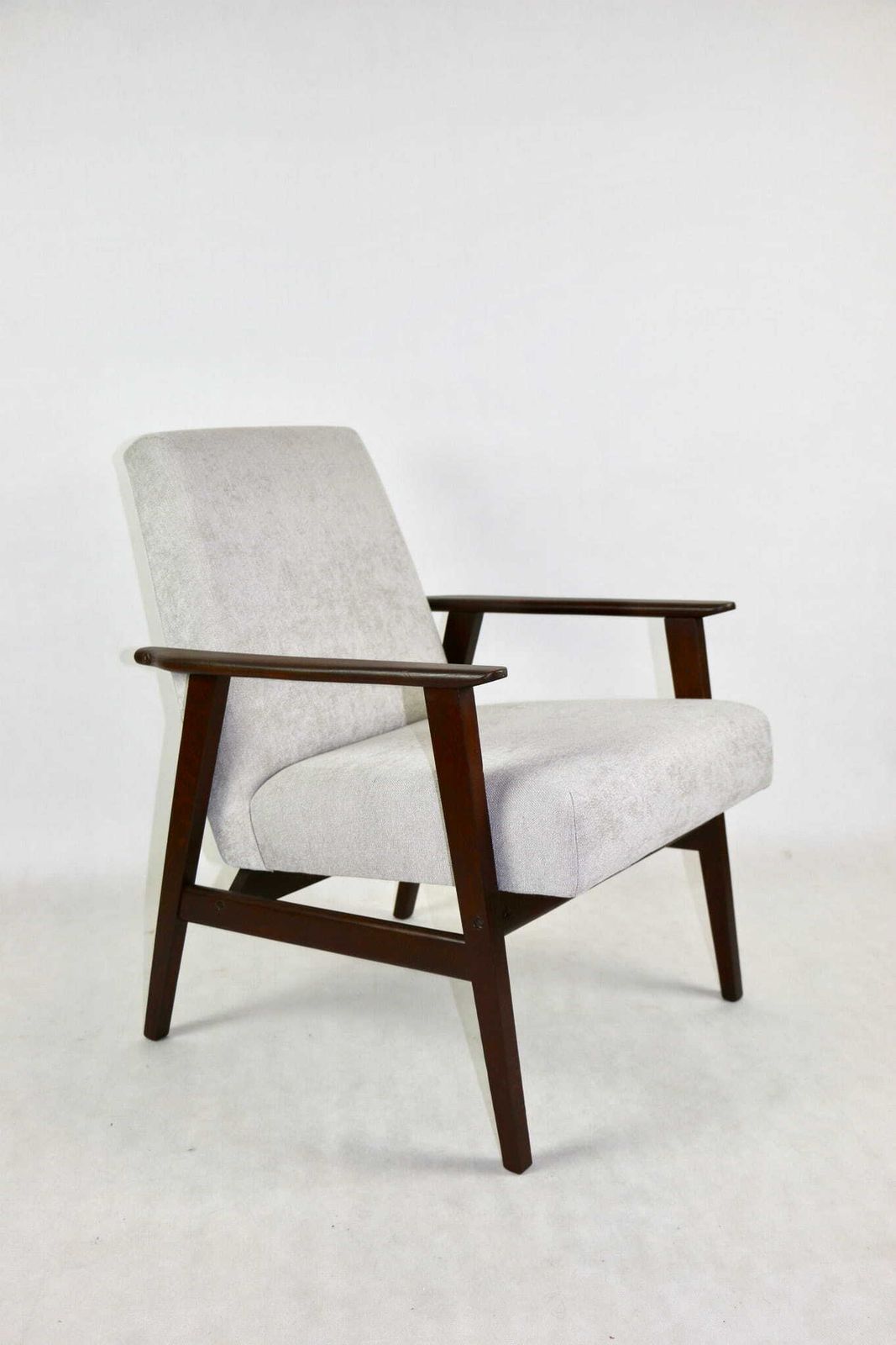 Armchair "Lis", 70s Beige Light Gray Design Henryk Lis   2 Pieces Available