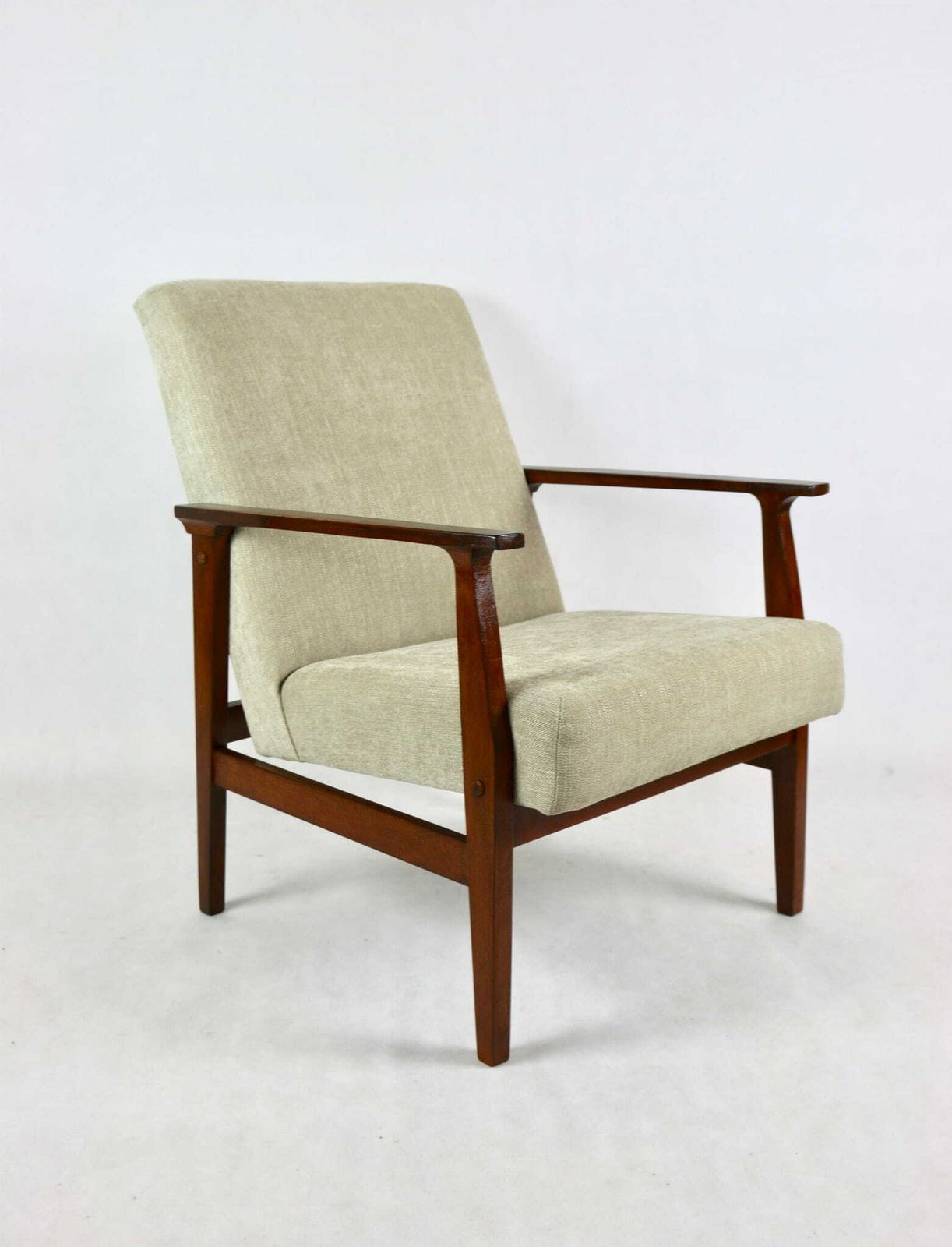 Classic Armchair Like Lis Vintage 70s Beige