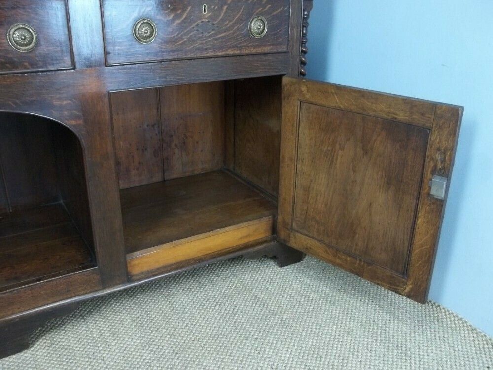 Antique Welsh 19th Century Oak Dresser Base Sideboard photo 2995.0
