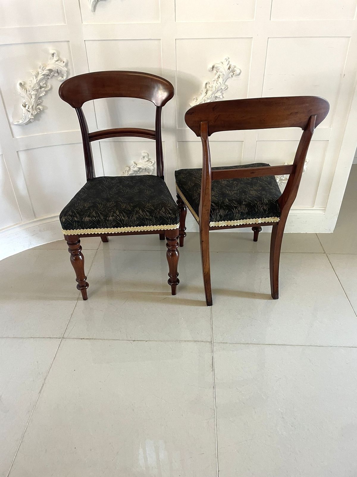 Antique 19th Century Set Of 10 Quality Mahogany Dining Chairs photo buy