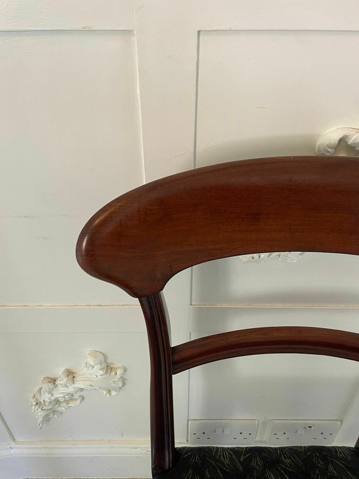 photo for sale Antique 19th Century Set Of 10 Quality Mahogany Dining Chairs