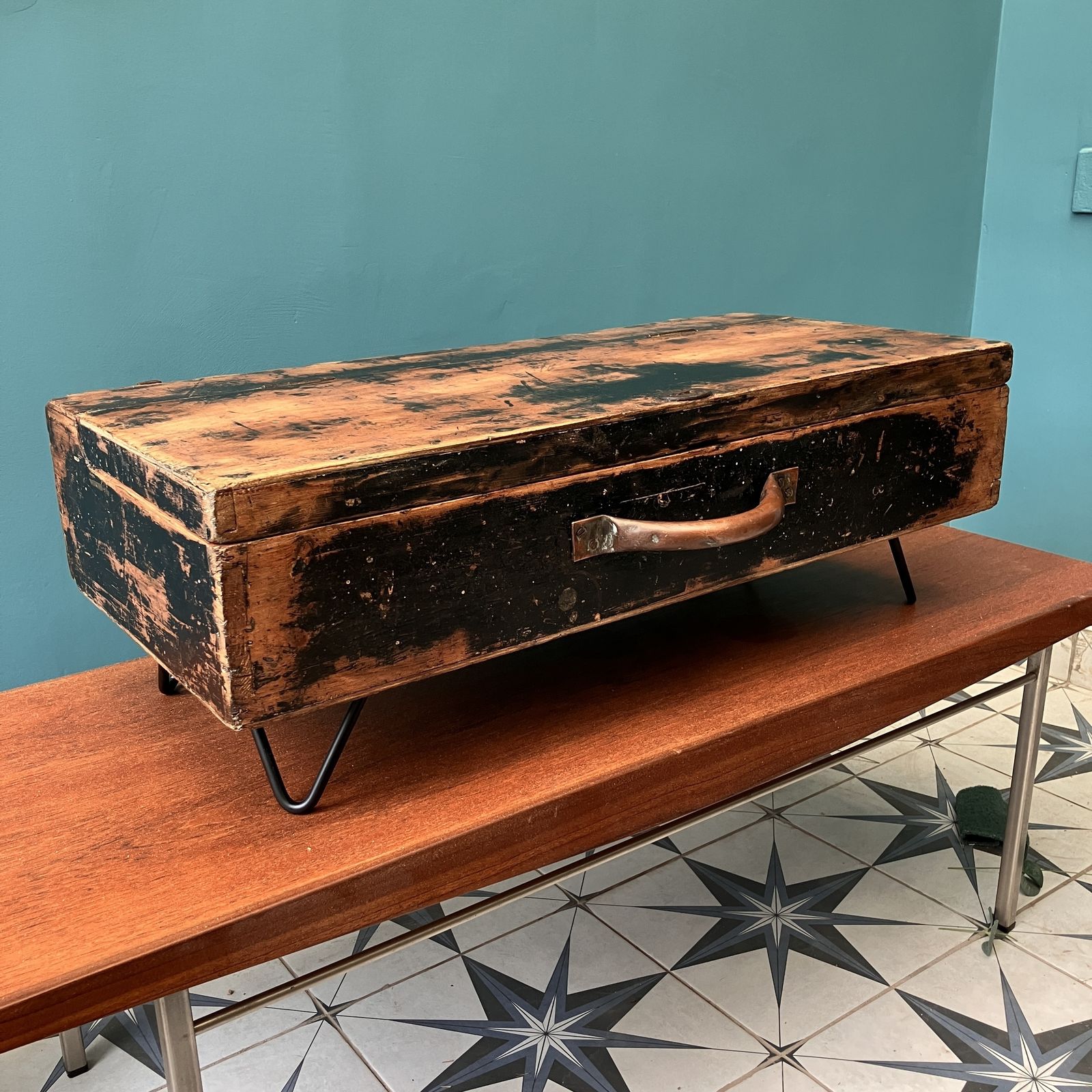 An Antique Carpenters Work Chest