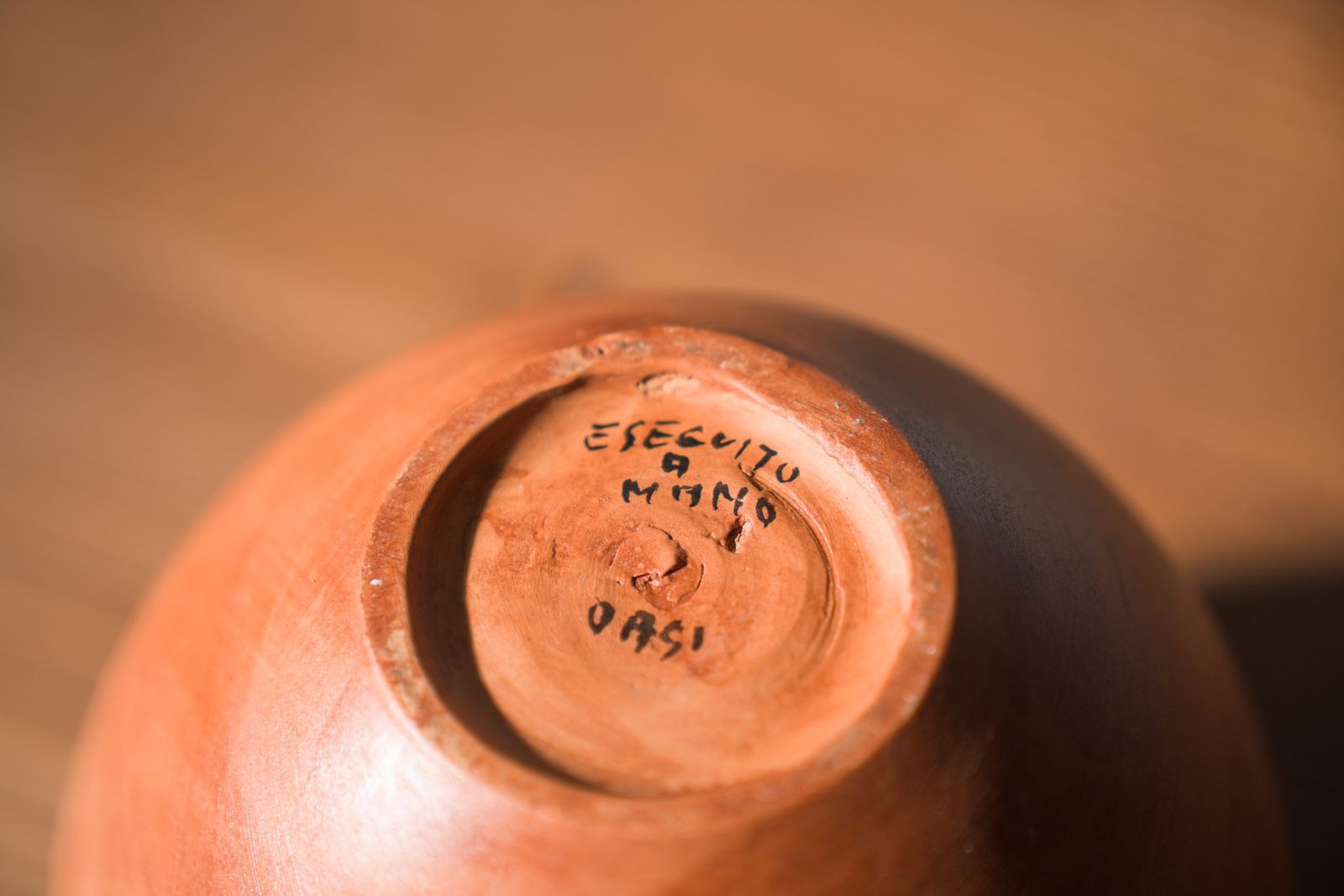 Pair Of 1980s 90s Terracotta Vases – Minimalist Organic Shapes photo for sale