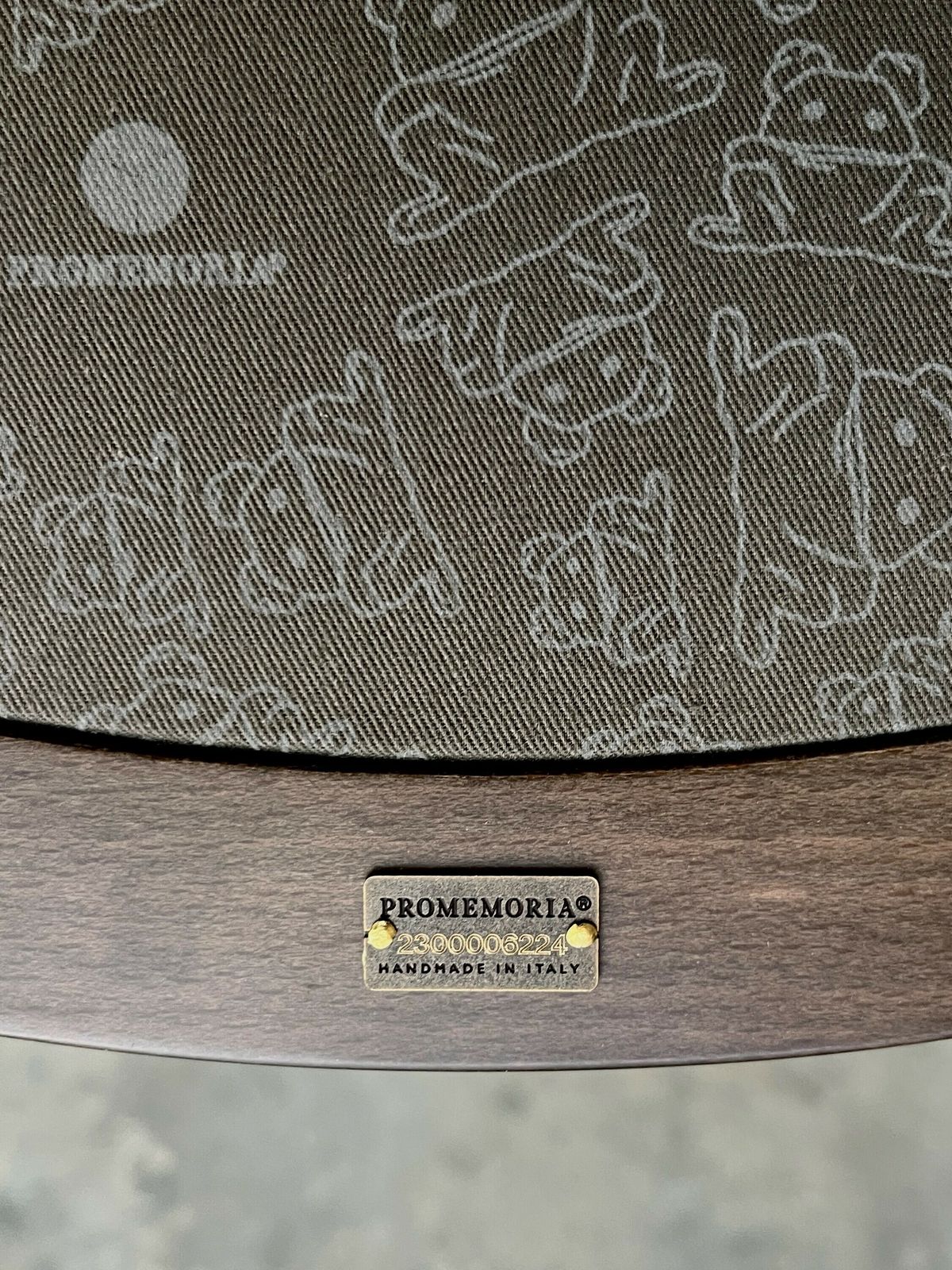 photo furniture Promemoria Caffe Stools (X2) In Beechwood & Tortora Leather (Handmade In Italy)