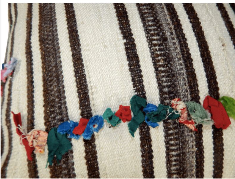 Turkish Kilim Floor Pillow, 21st Century photo for sale