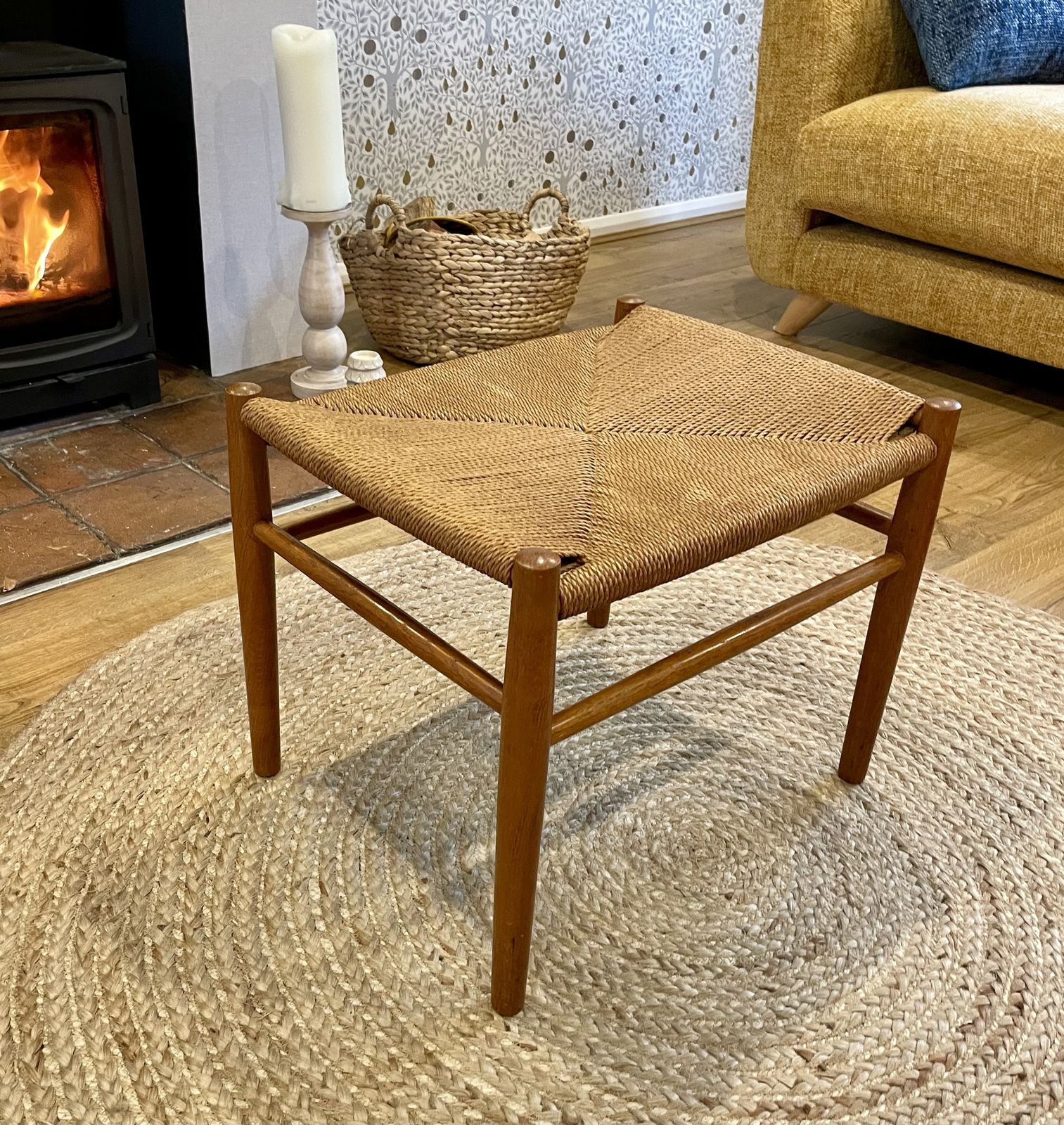 Stylish Iconic Stool Designed By Jørgen Bækmark, Danish Design, 1960s photo furniture