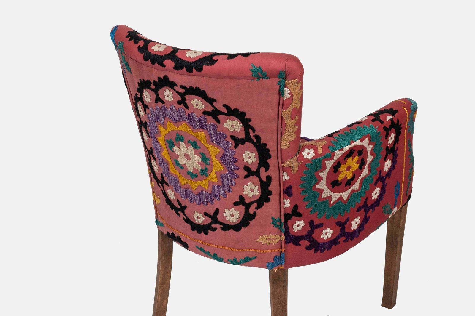 Furniture Set Of 6 Suzani Chair   Traditional Bergere photo