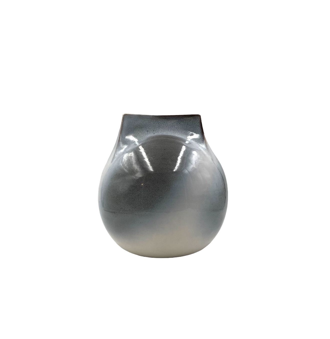 photo vinterior Mid Century Modern Spherical Gres Vase, Franco Bucci Italy Ca. 1970
