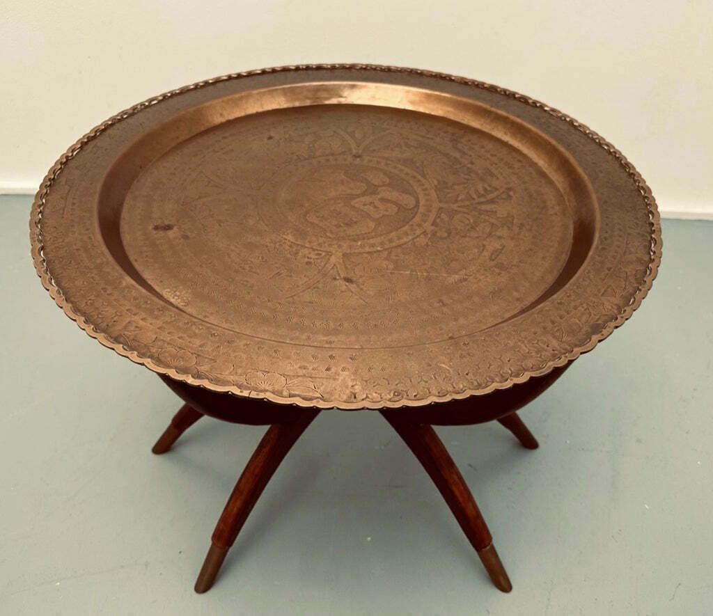 1960s Hong Kong Spider Leg Foldable Coffee Or Tea Service Side Or Coffee Table photo Furniture