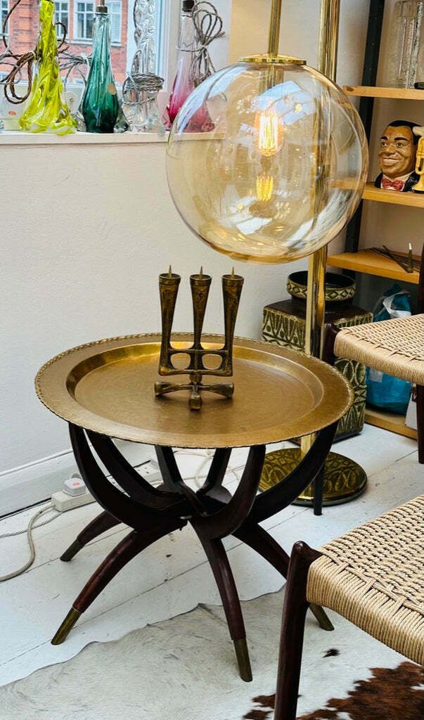 1960s Hong Kong Spider Leg Foldable Coffee Or Tea Service Side Or Coffee Table photo vintage
