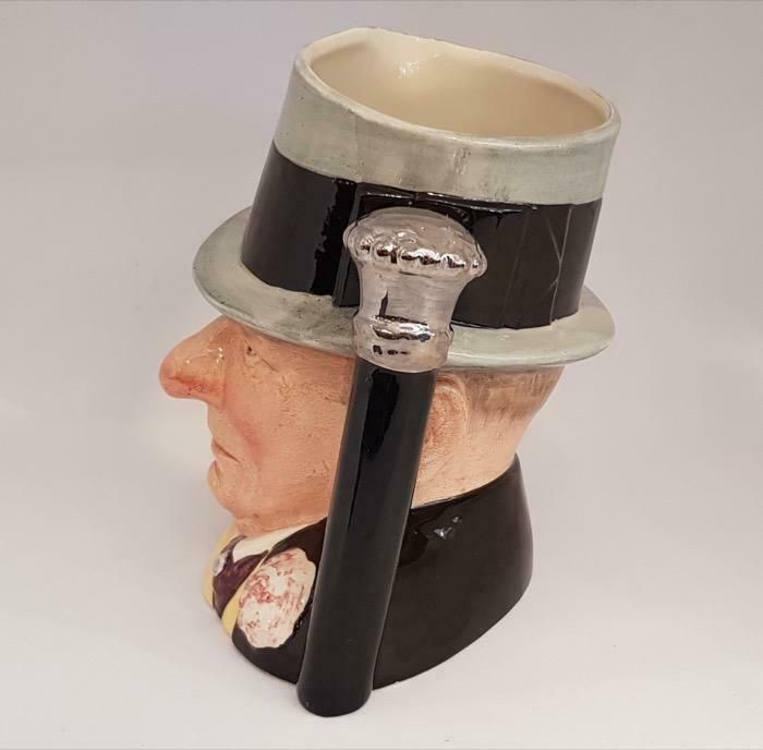 1982 Royal Doulton Toby Jug "Celebrity Collection" W. C. Fields photo Home Decor