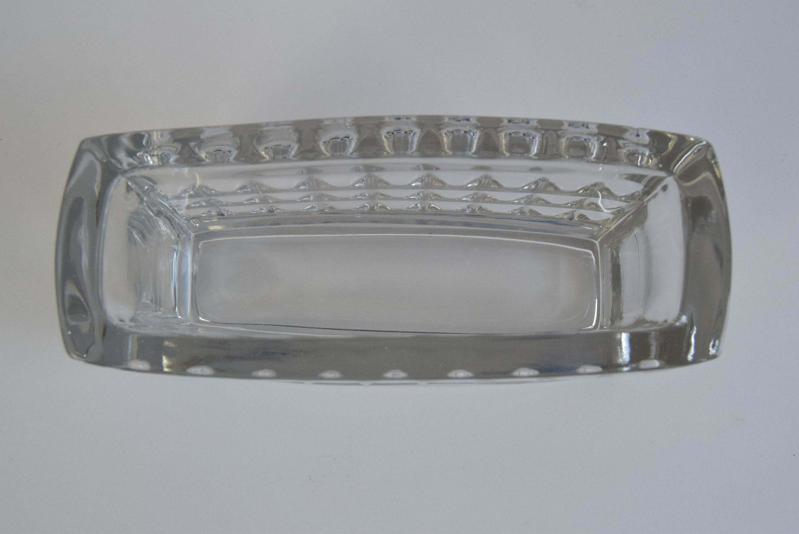 Home Decor Vintage Jardiniere Glass Vase, By Rudolf Jurnikl, Rudolfova Hut, 1960's. photo