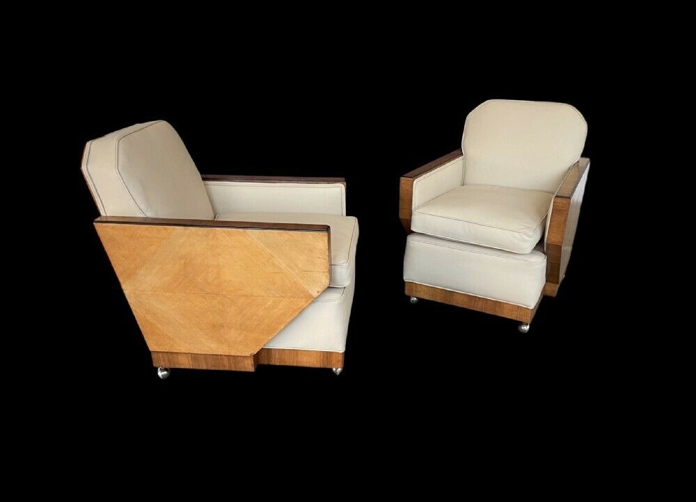 A Superb Pair Of Art Deco Armchairs photo buy