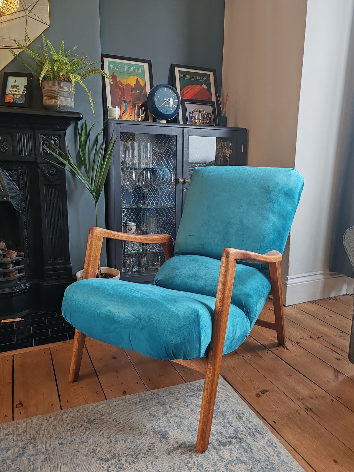 Gplan Siesta E Gnome Armchair, Refurbished And Upholstered photo for sale