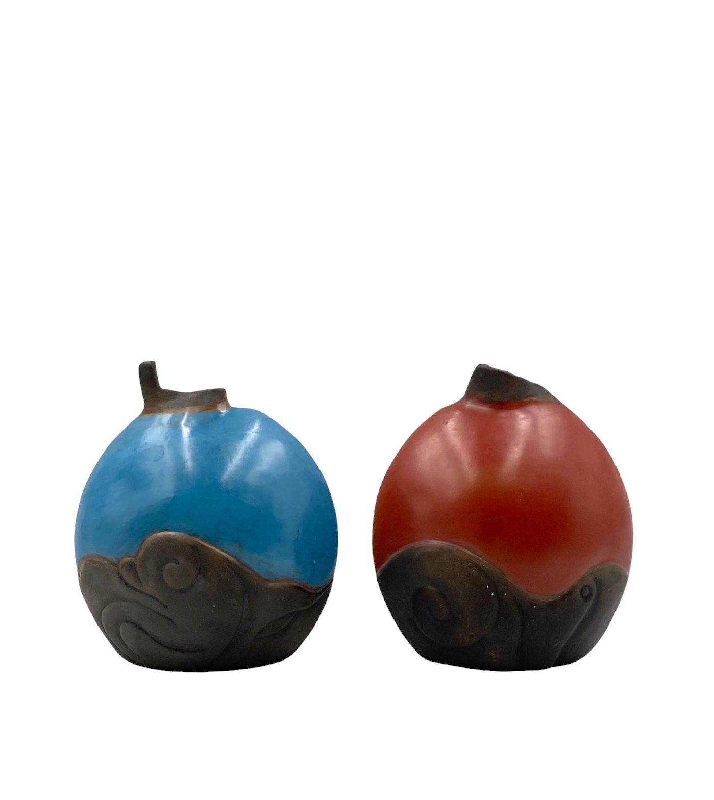 Wilmer W Ramirez, Set Of 2 Earthenware Vase, South America 1990s photo Home Decor