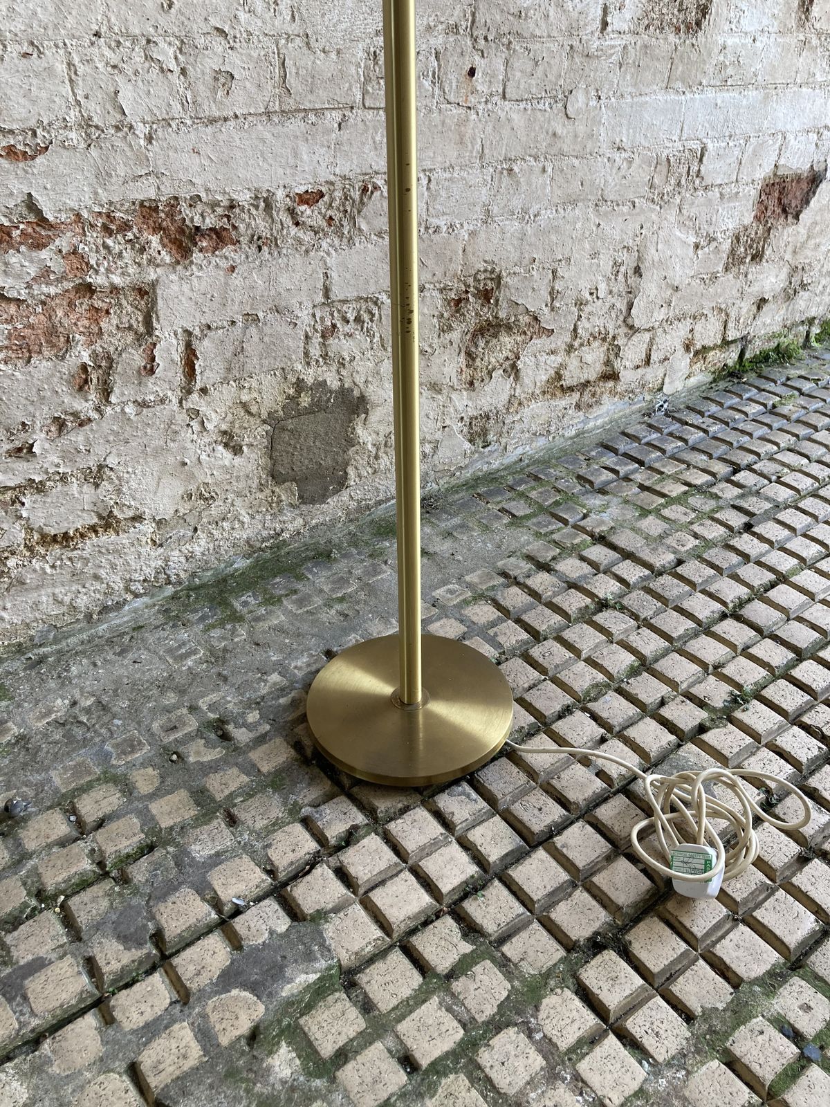 photo furniture Swedish Mid Century Brass Floor Lamp By M S Belysning