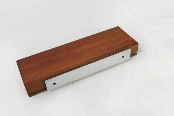 photo vintage Mid Century Teak Mirror With Shelvfattributed To De Coene, Belgium, 1960s