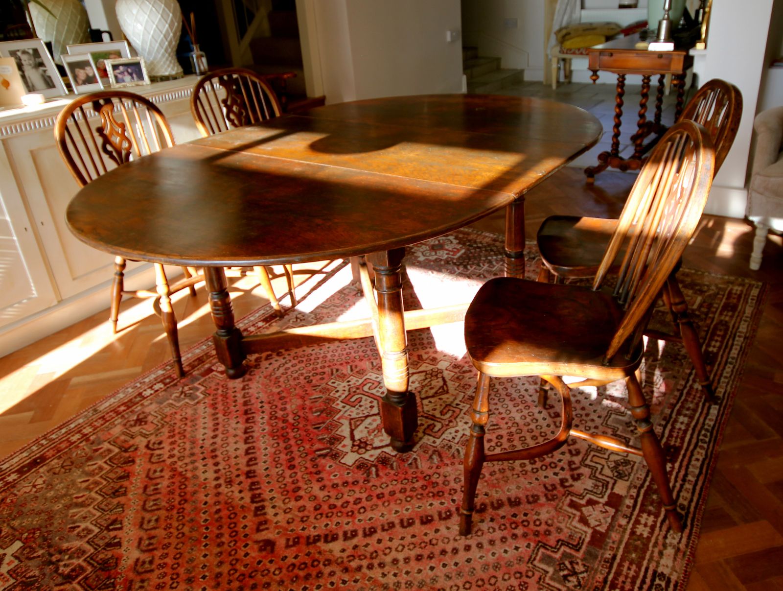 Solid Oak Table & Ash Chairs Hand Made Batheaston Of Bath Uk Vintage photo furniture