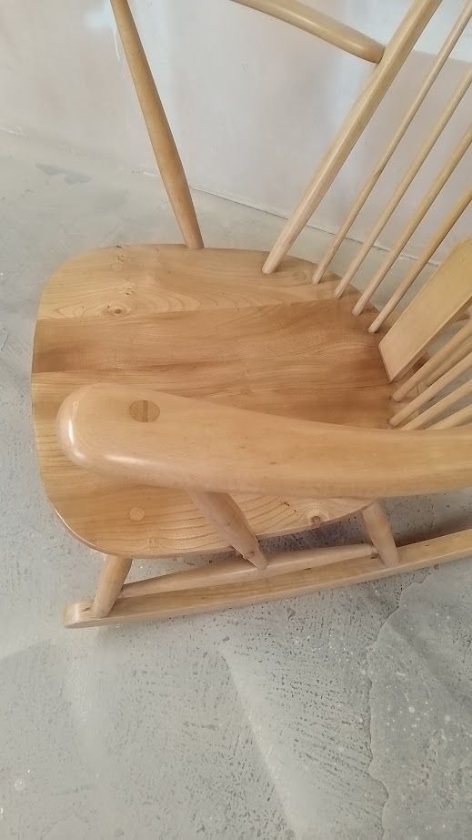 Ercol Fleur De Lys Grandfather Rocking Chair Model 316 photo buy