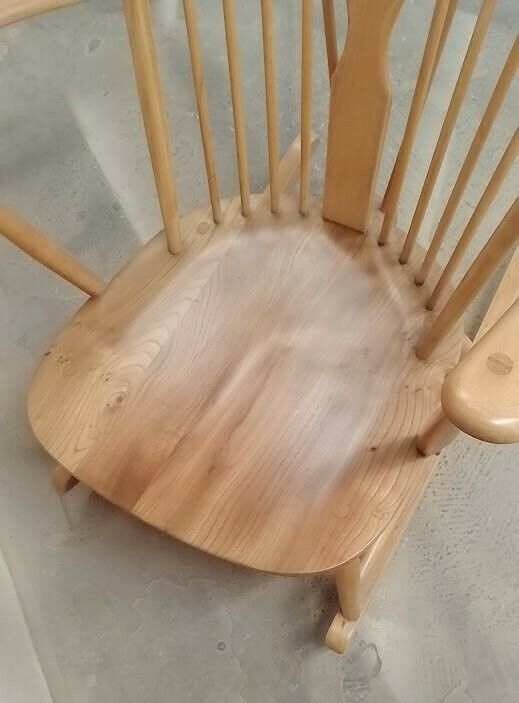 photo for sale Ercol Fleur De Lys Grandfather Rocking Chair Model 316