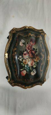 Spanish Polychrome Wooden Box, 1940s photo Home Decor