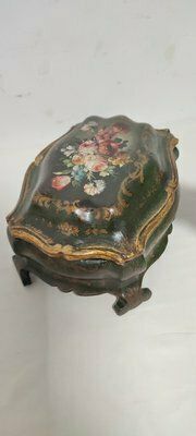 photo furniture Spanish Polychrome Wooden Box, 1940s