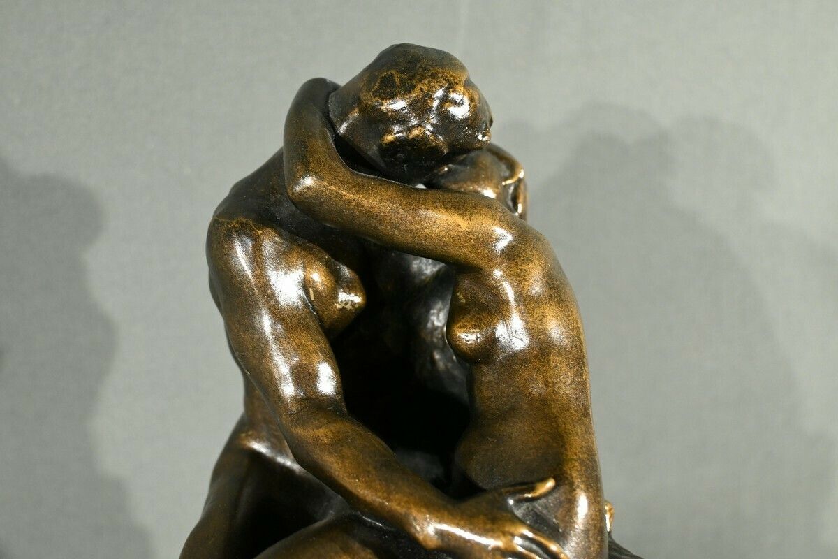 Resin Sculpture “The Kiss” After A. Rodin – 2nd Part 20th Century photo buy