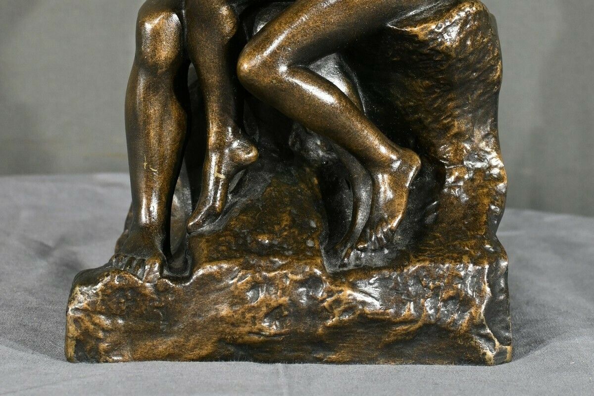 Art Resin Sculpture “The Kiss” After A. Rodin – 2nd Part 20th Century photo