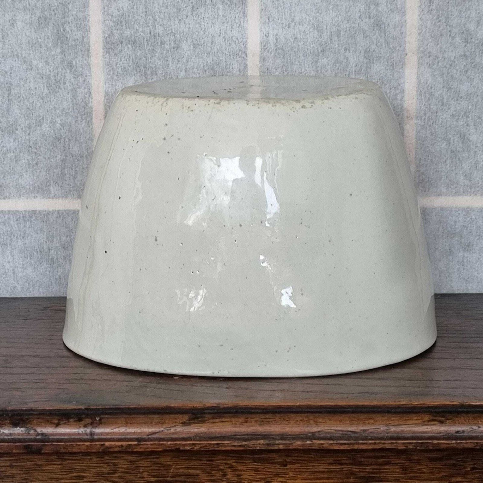 Victorian White Ironstone Jelly Mold | English Creamware Pudding Mold | Floral Pattern Kitchen Collectible | 1800s photo furniture
