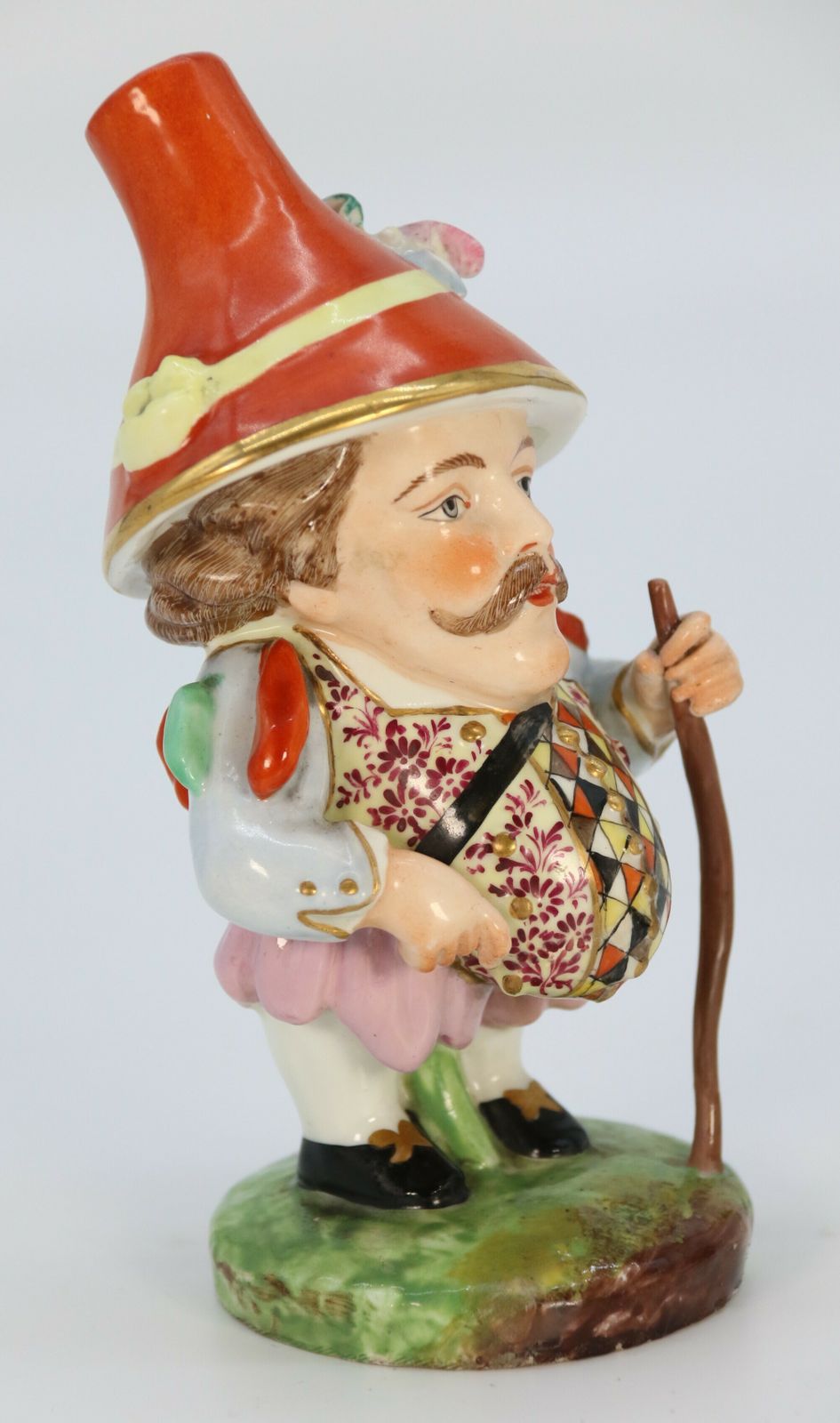 photo vintage A Rare Pair Of 19th Century Porcelain Mansion House Dwarfs By Samson Of Paris Circa 1895