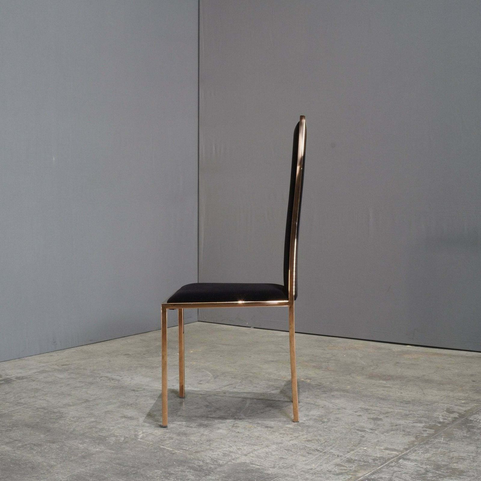 Black And Gold Velvet Kesterport Dining Chair photo Furniture
