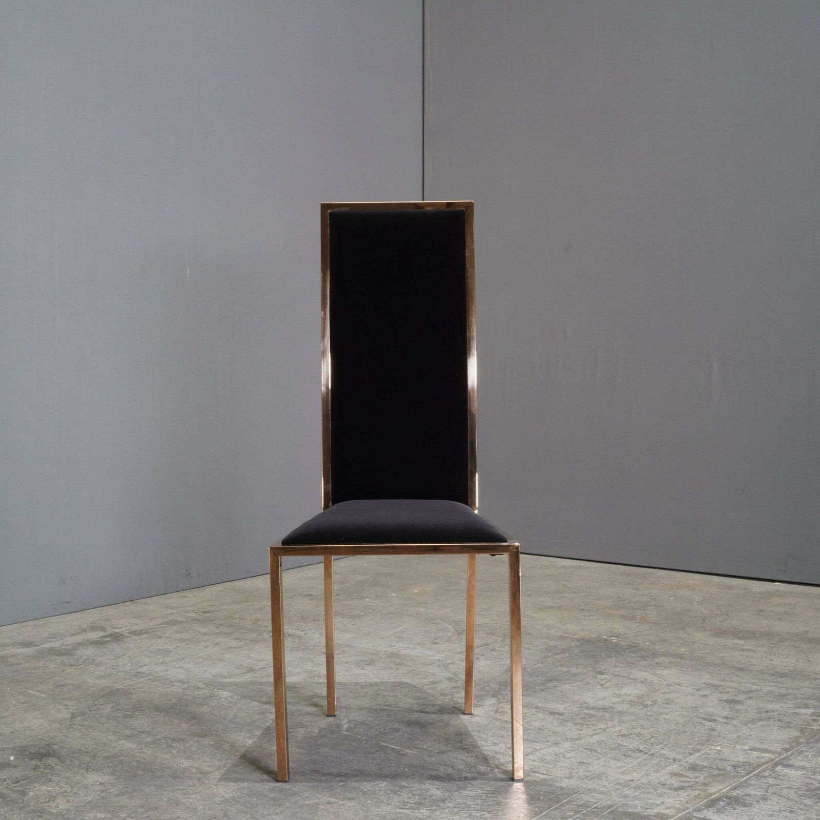 Furniture Black And Gold Velvet Kesterport Dining Chair photo