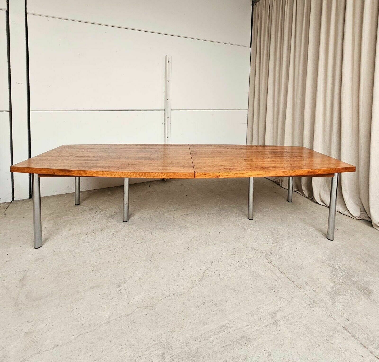 photo vinterior Vtg Mid Century 70s Conran Huge Large Boardroom Dining Table Danish Retro R558