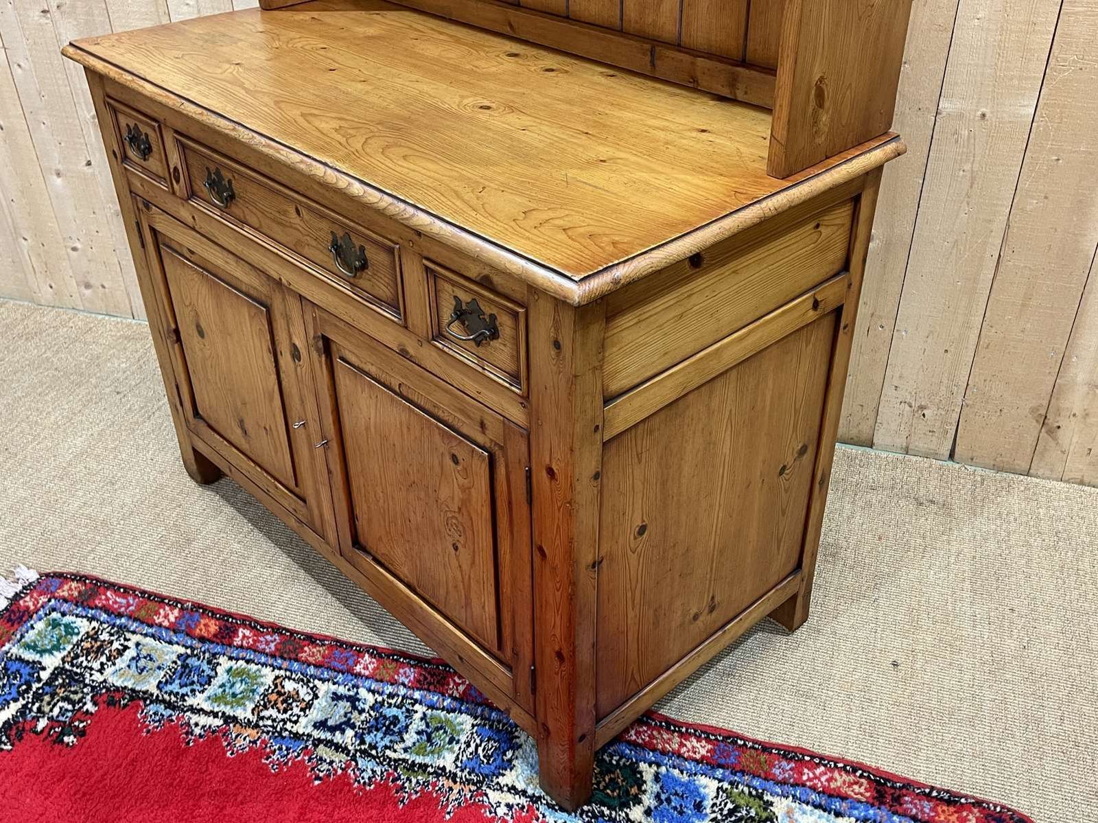 English Fir Dresser From The 1950s photo vintage