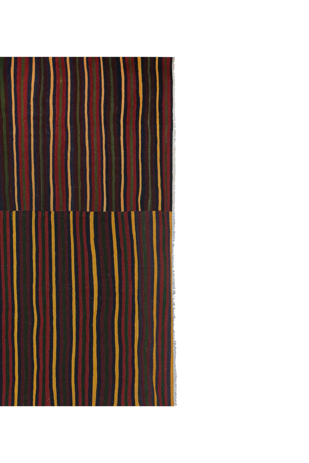 1960s Oversize Bohemian Striped Wool Kilim Rug photo for sale