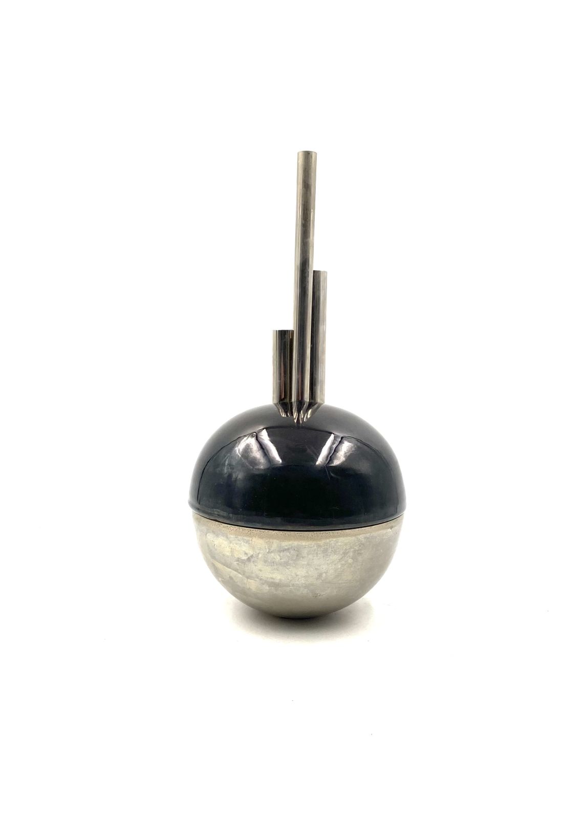 Mario Bertozzi, Ceramic Spherical Vase, Marber Italy, 1970s photo vinterior