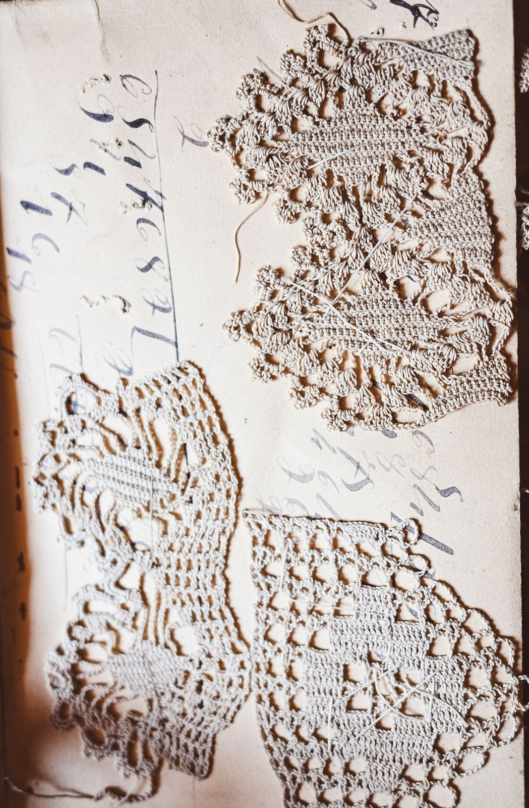Small Sample Book Of Crochet Laces   Handmade photo for sale