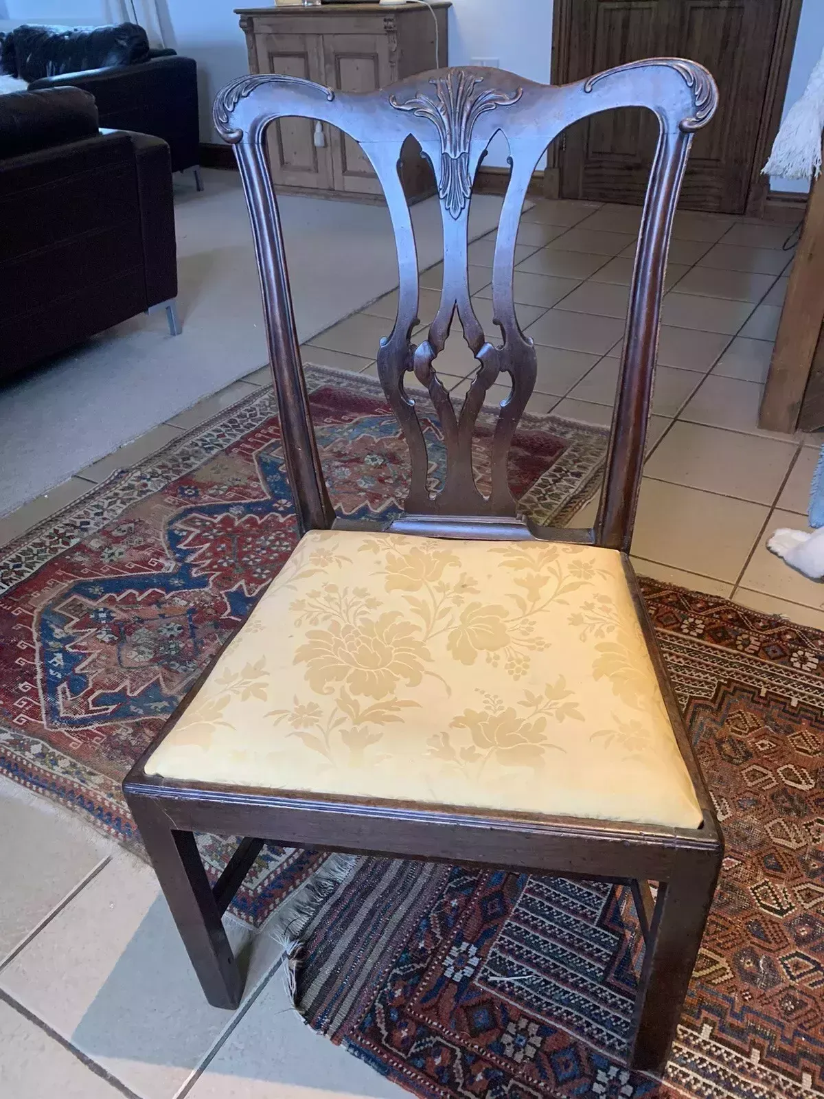 An 18th Century Mahogany Chippendale Style Side Chair