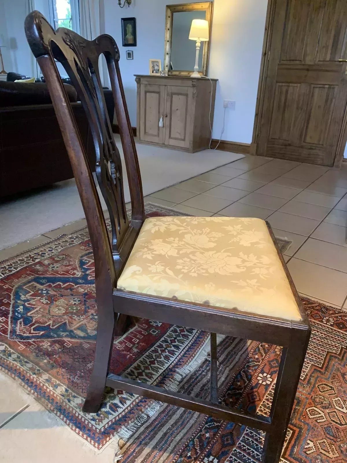 An 18th Century Mahogany Chippendale Style Side Chair photo furniture