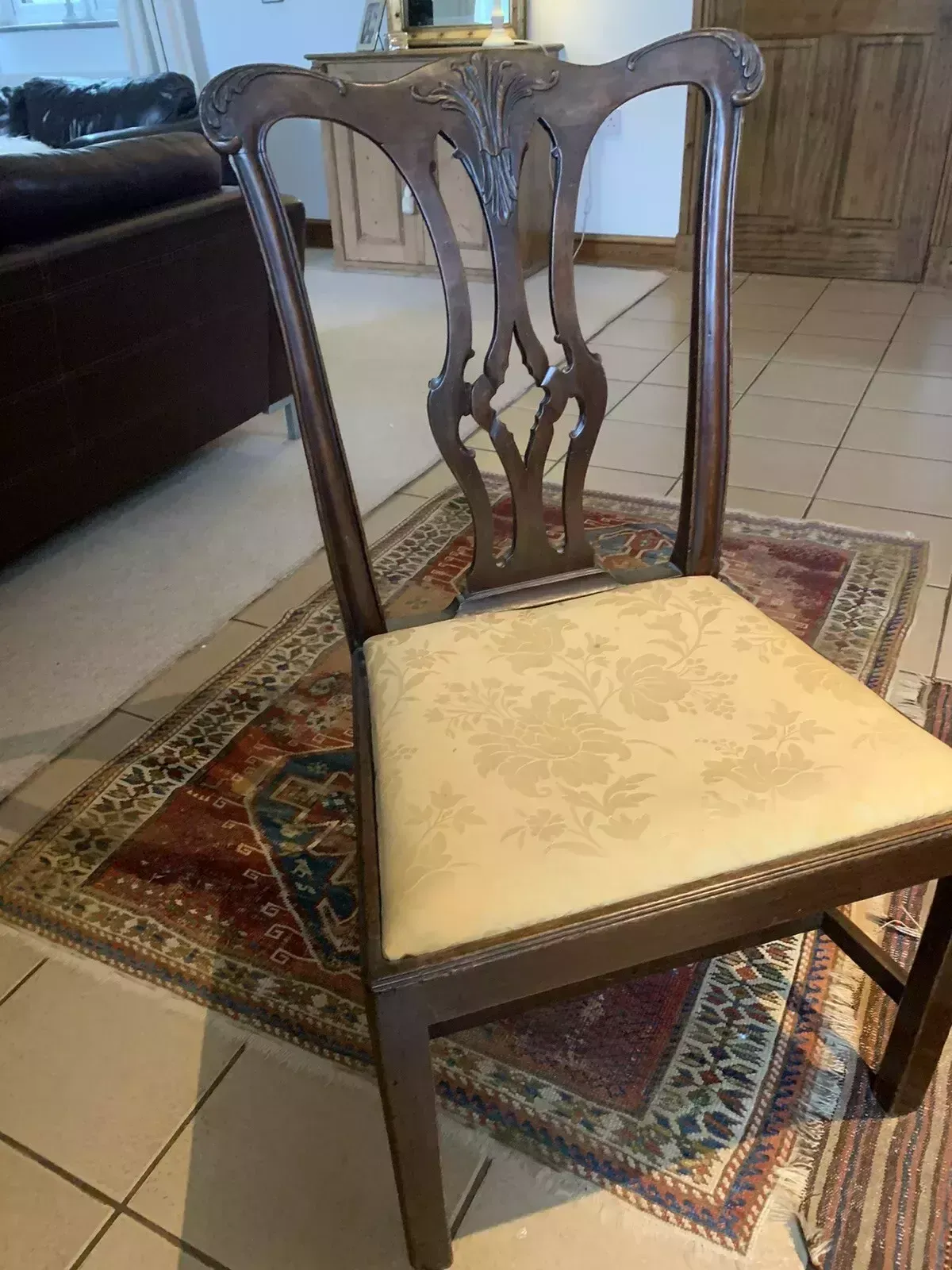 An 18th Century Mahogany Chippendale Style Side Chair photo 159.0