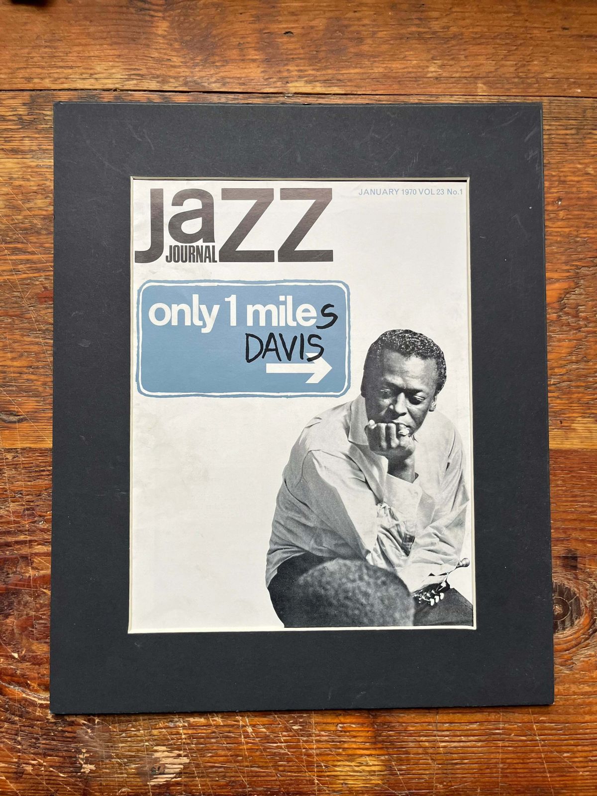 Vintage Jazz Magazine Artwork   Miles Davis 1970