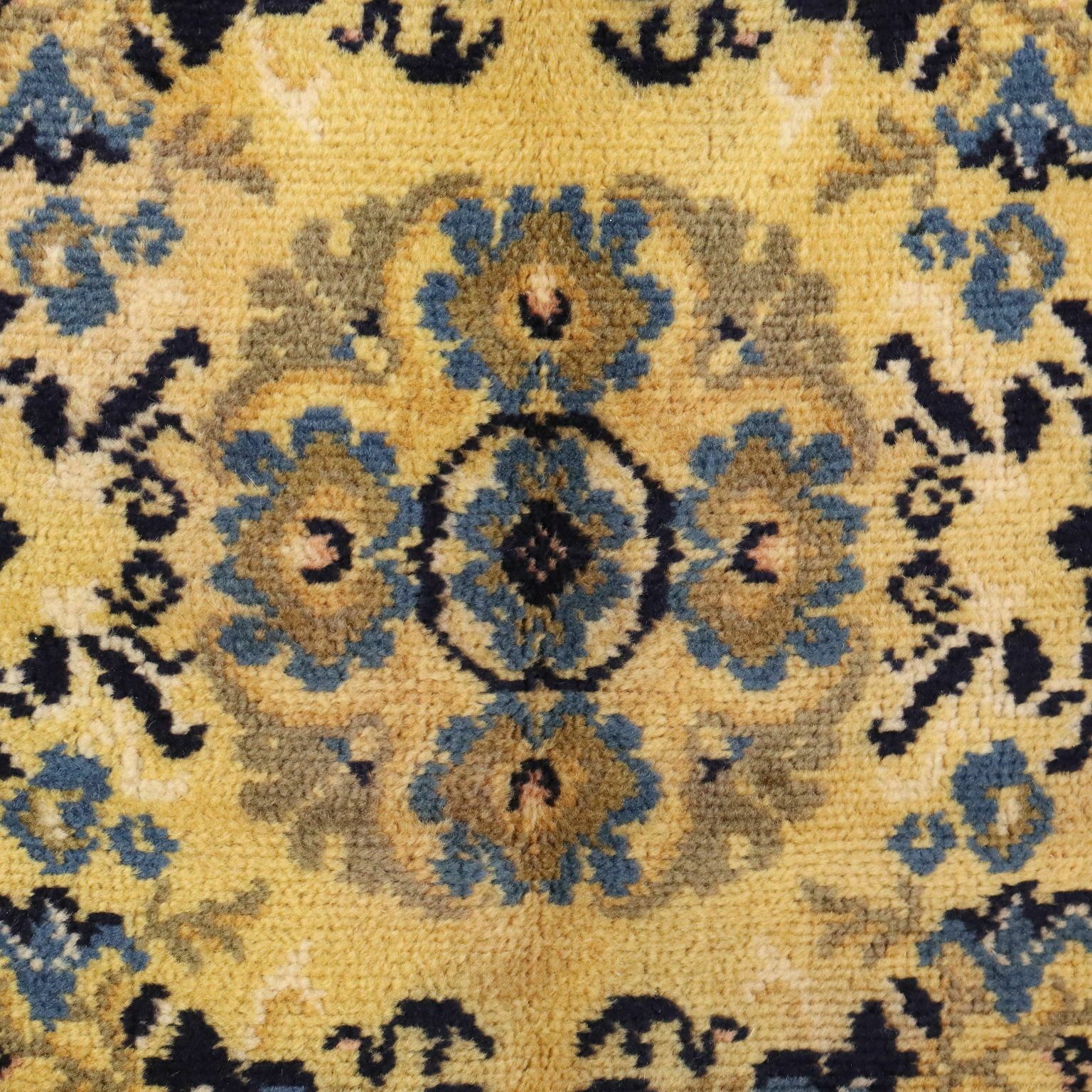 Antique Peking Carpet Cotton Wool Heavy Knot China 98 X 56 In photo for sale