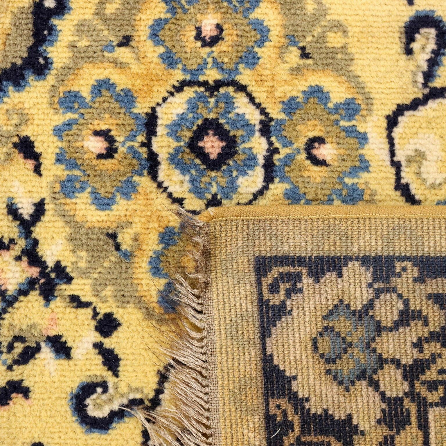 photo furniture Antique Peking Carpet Cotton Wool Heavy Knot China 98 X 56 In