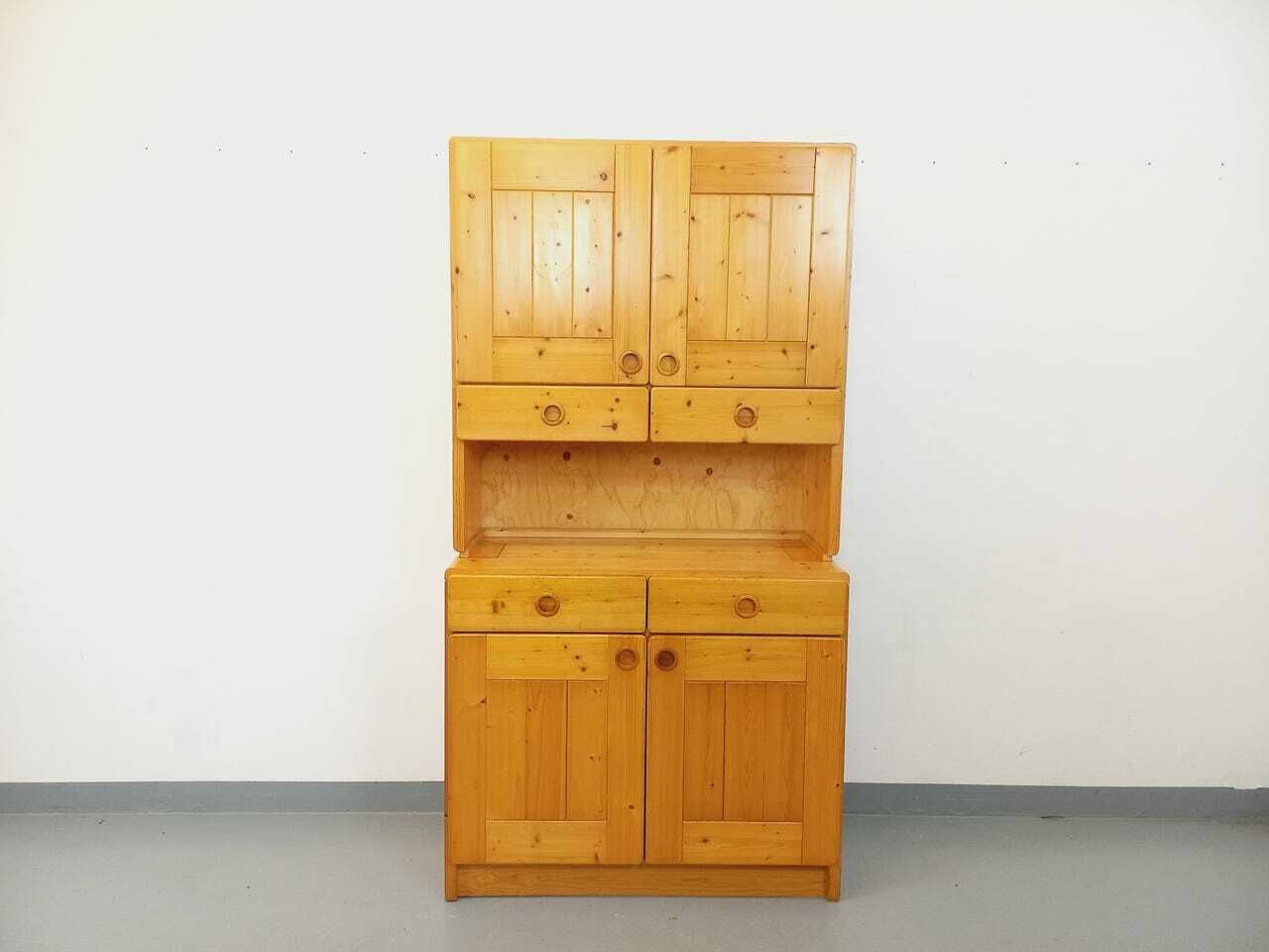 Grand meuble de rangement Charlotte Perriand en pin photo furniture