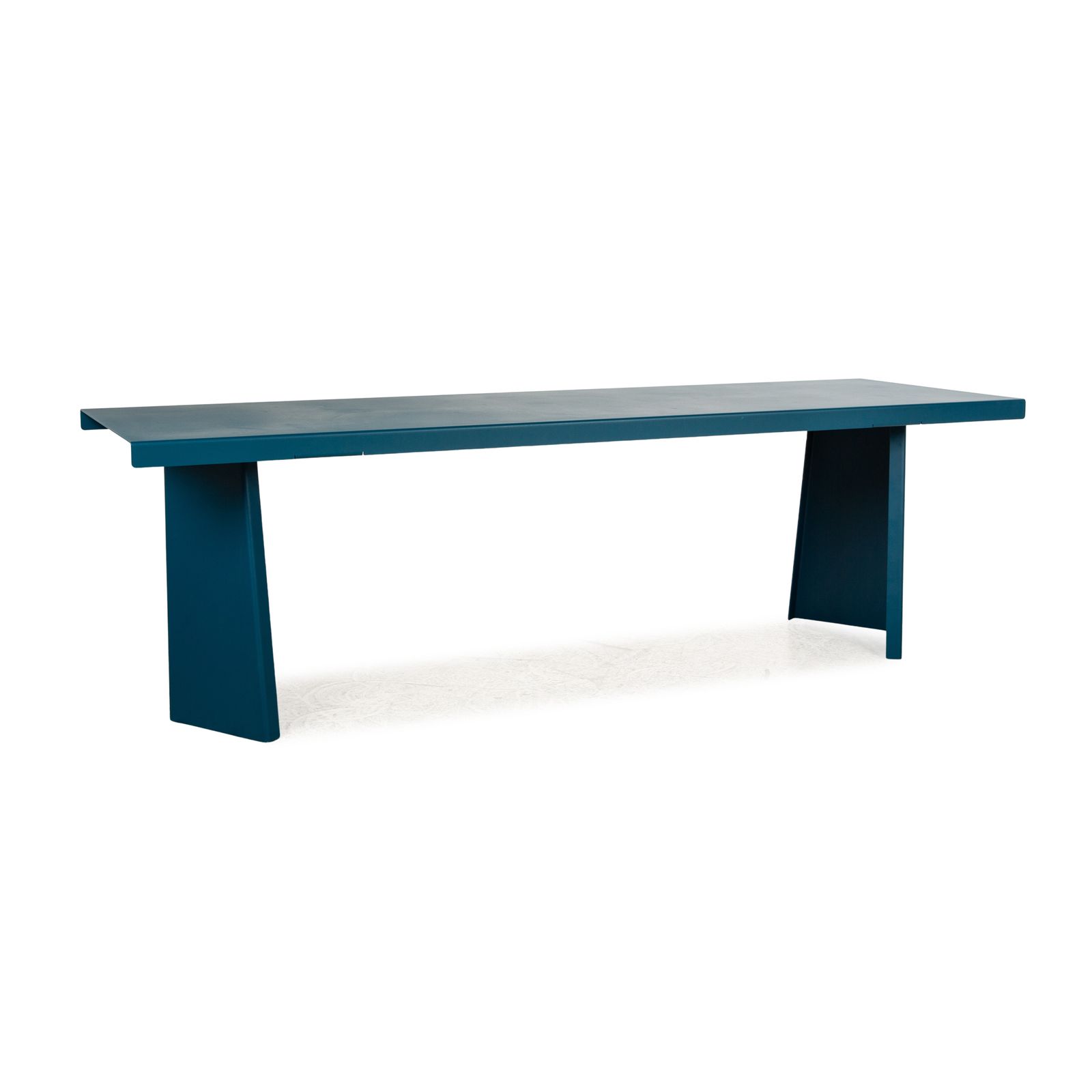 Table à manger Classicon Palas en acier bleu, 240 x 73 x 76 cm