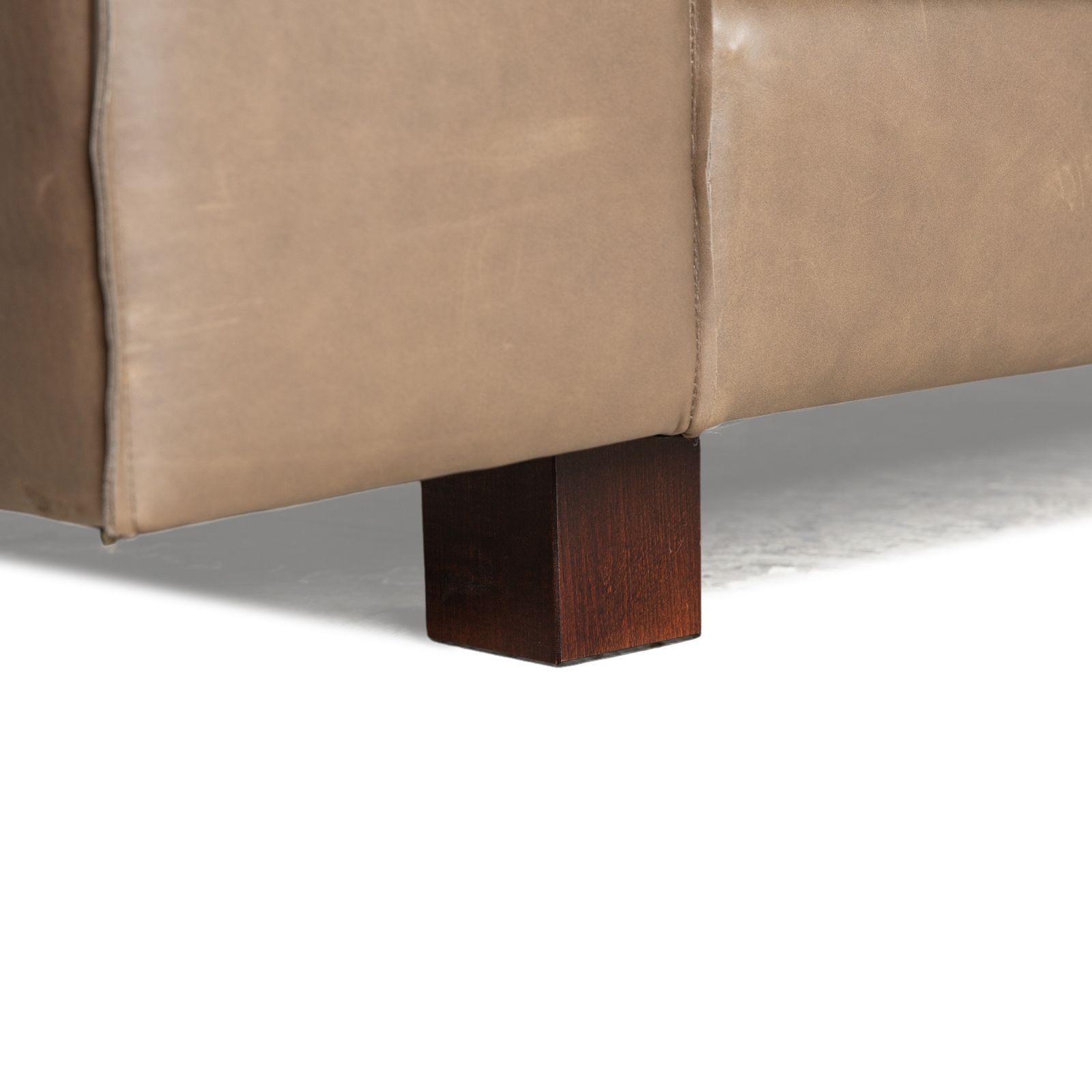 Furniture Tommy M By Machalke Sarapis Leather Corner Sofa Brown Recamiere Left photo