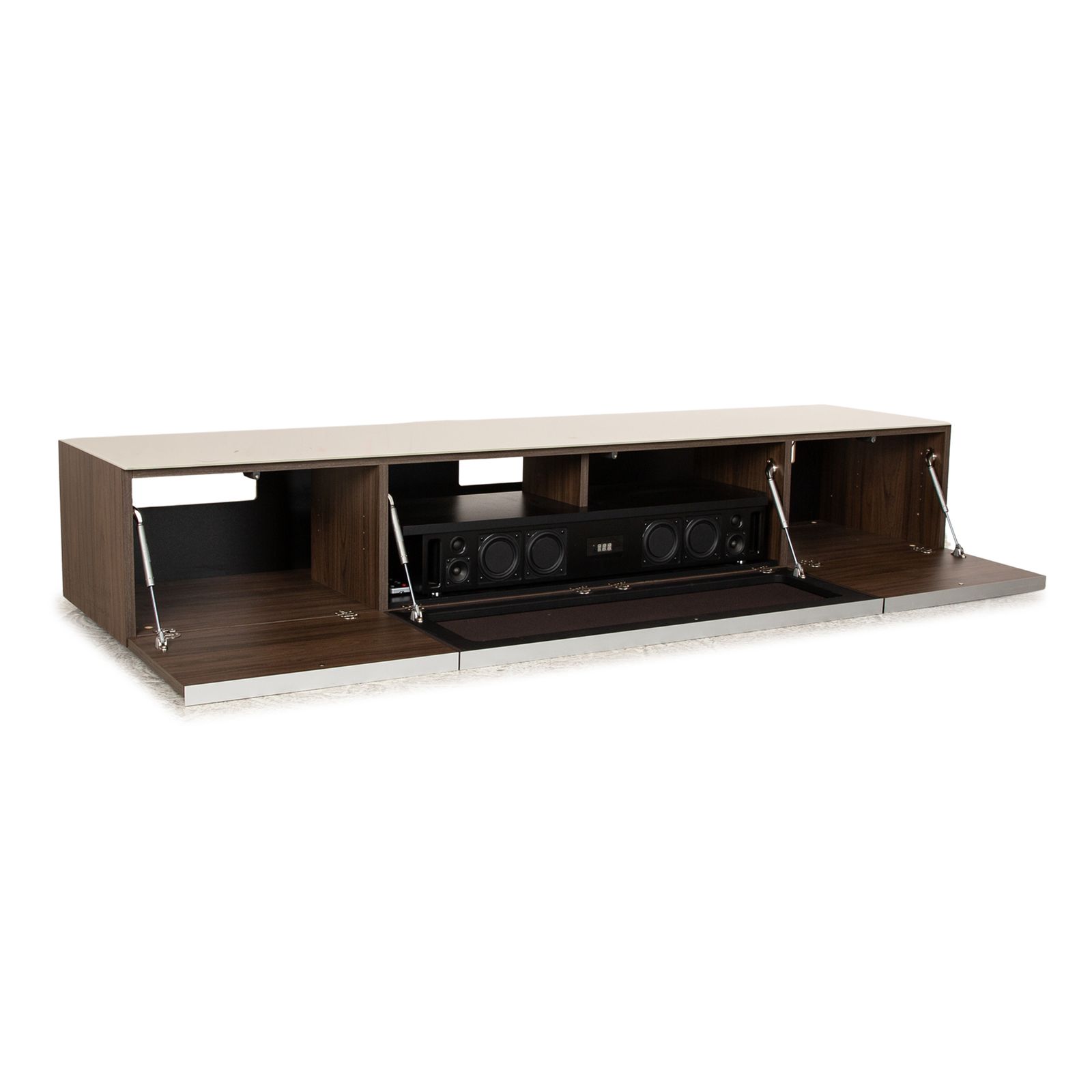 Buffet TV Roche Bobois Tempo en bois brun photo for sale