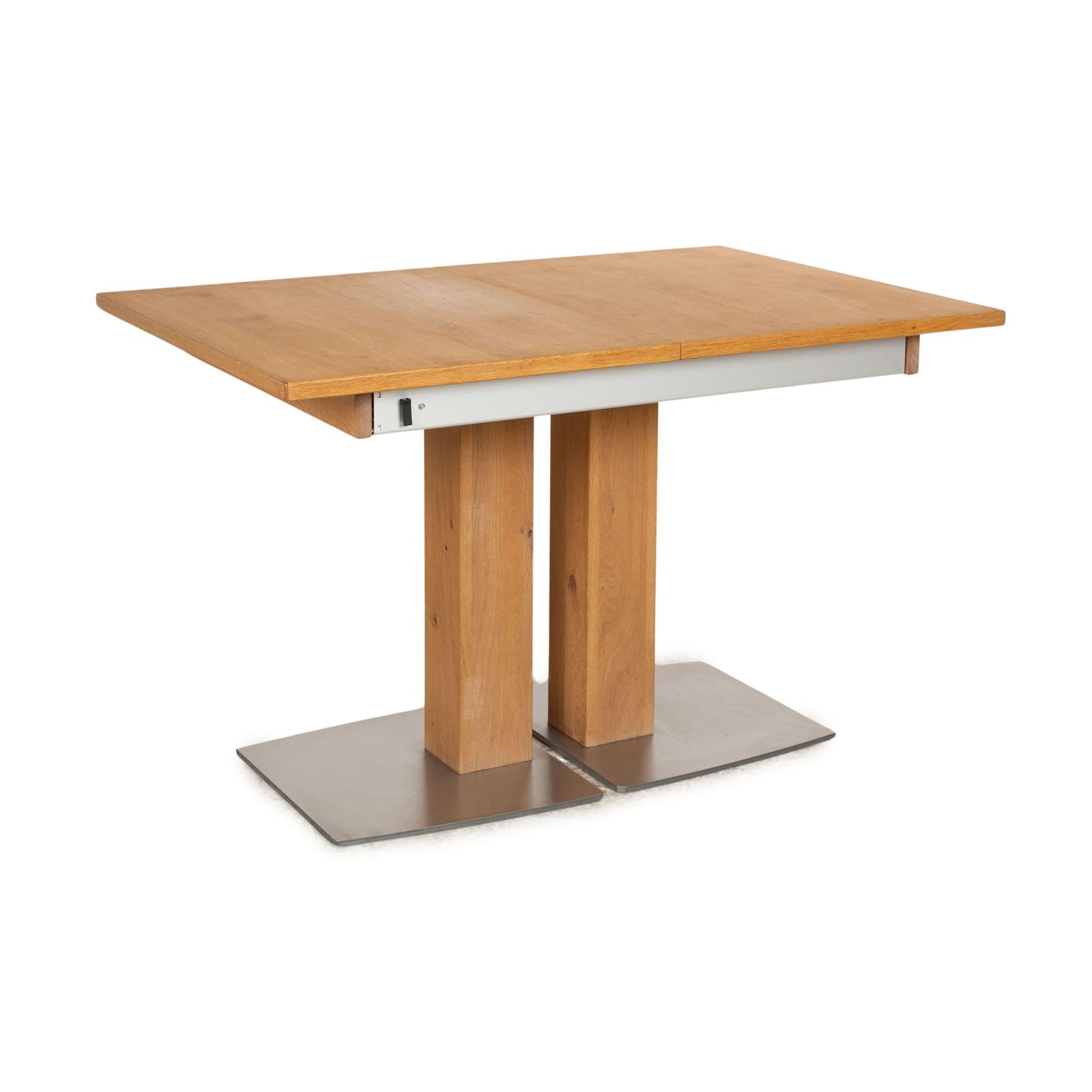 Venjakob Houten Eettafel Bruin Handmatige Uittrekfunctie Eiken 120–165 cm x 80 cm