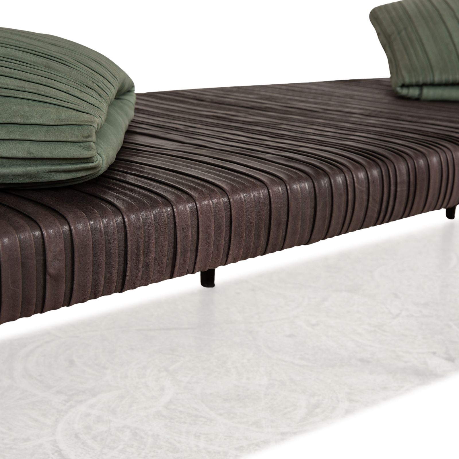 Baxter Garcon Leather Lounger Brown Daybed photo for sale